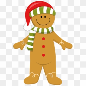 Christmas Gingerbread Man * - Christmas Clip Art Gingerbread Man, HD Png Download - bread clipart png