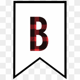 Banner Letters, Plaid Design, Paper Trail, Letter B, - Free Printable Buffalo Plaid Letters, HD Png Download - letter paper png