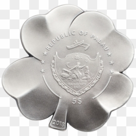 2018 Silver Fortune - Clover Silver Png, Transparent Png - silver coin png