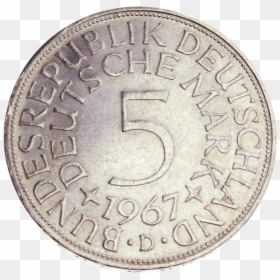 5 Dm Silver Coins - Coin, HD Png Download - silver coin png