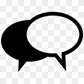 Conversation Icon Png White, Transparent Png - talking icon png