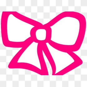 Pink Hair Clipart Cheer Bow - Transparent Background Hair Bow Clipart, HD Png Download - cheer bow png