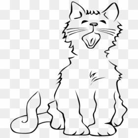 Black Cat Kitten Meow Clip Art - Cat Meow Clip Art, HD Png Download - meow png