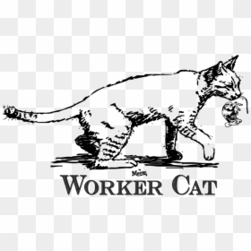 Meow Co Worker Cat Logo - Poster, HD Png Download - meow png