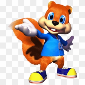 Video Game Character Png - Conker The Squirrel Png, Transparent Png - game characters png