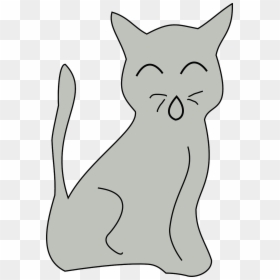 Cat, HD Png Download - meow png