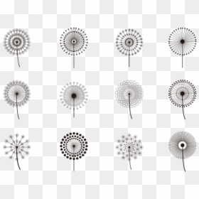 Simples Blowball Icons Vector - Dandelion Icon, HD Png Download - dandelion vector png