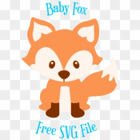 Woodland Animals Svg Free, HD Png Download - baby fox png