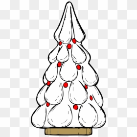 Snowy Xmas Tree Clip Arts - Xmas Tree, HD Png Download - christmas tree icon png