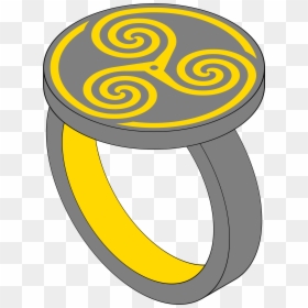 Roissy Triskelion Iron Ring Signet - Ring Of O, HD Png Download - triskelion png
