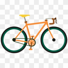 Single Speed Bicycle Van Dessel Sports Cycling Fixed - Mountain Bike Cartoon Png, Transparent Png - mountain cartoon png