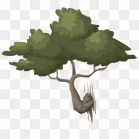 Alpine Landscape Mountain Bonsai 01b Al1 Clip Arts - Free Illustration Coppiced Woods Trees Free, HD Png Download - mountain cartoon png