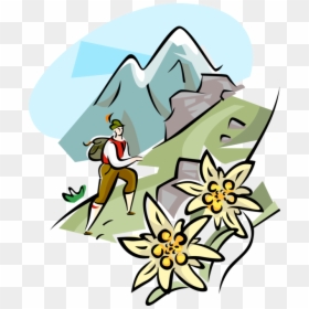 Clip Art Mountain Guide Alps Vector - Alps Clip Art, HD Png Download - mountain cartoon png