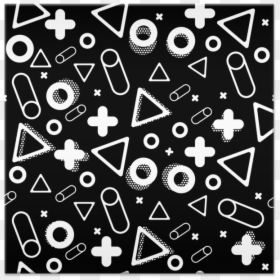 Azulejo 90"s Retro Shapes Patterns De Tobias Fonsecana - Motif, HD Png Download - 90s pattern png
