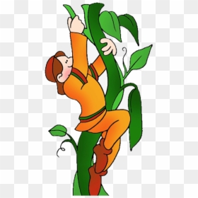 Soil Clipart Loam Jack Climbing The Beanstalk Transparent - Jack And The Beanstalk Story Ppt, HD Png Download - beanstalk png