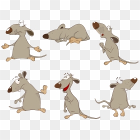 Brown Rodent Rat Vector Mouse Cartoon Clipart - Group Of Cartoon Rats, HD Png Download - rats png