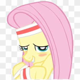 Fluttershy Blushing, HD Png Download - sweatband png