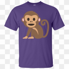 Monkey Emoji T-shirt - Funny Lsu Shirts, HD Png Download - emoji monkey png