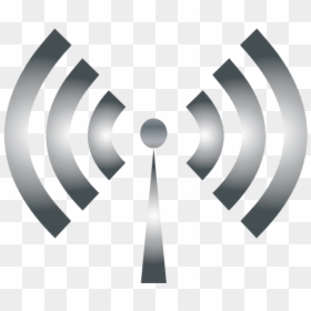 Wi-fi Symbol Grey Color - No Usa Radiaciones Ionizantes, HD Png Download - cross symbol png
