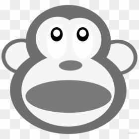 Monkey Head Animal Free Black White Clipart Images - Pile Of Poo Emoji, HD Png Download - emoji monkey png