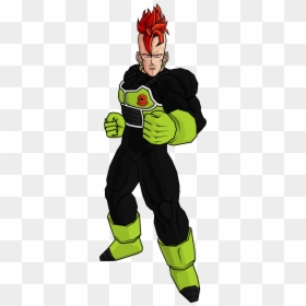 Android 16 Saiyan Armor V2 By Db Own Universe Arts-d3rdupz - Android 16, HD Png Download - android 16 png