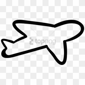 Free Png Airplane Outline Png Image With Transparent - Transparent Background Airplane Outline Clipart, Png Download - hand outline png