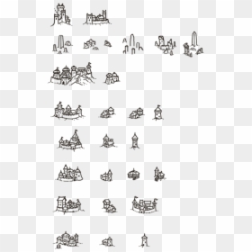 Symbols For Fantasy Maps, HD Png Download - village icon png