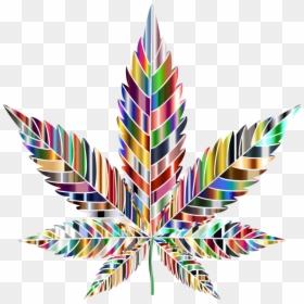 Christmas Ornament,leaf,symmetry - Transparent Background Trippy Marijuana Leaf, HD Png Download - marijuana leaf vector png