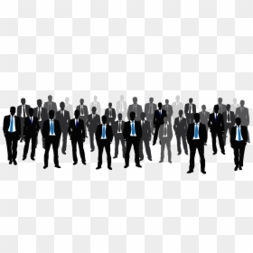 Man Standing Silhouette 2png - Crowd Suits Man Png, Transparent Png - snoke png