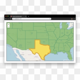 See If You Can Spot Texas In This Map - Map, HD Png Download - texas map outline png