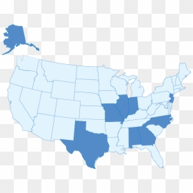 States - Long Distance Louisiana To California, HD Png Download - texas map outline png