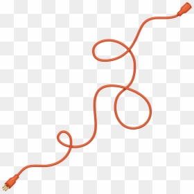 Red Curved Line Charge Png Download - Curvy Red Line Png, Transparent Png - curve line png