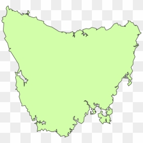 Blank Map Of Tassie Svg Clip Arts - Map Of Tasmania, HD Png Download - blank billboard png