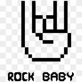 Pixel Emoji , Png Download - Pixel Emoji Rock Hand, Transparent Png - rock hand png