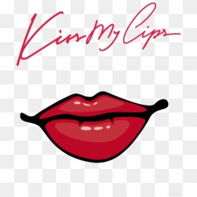 Kiss106a Print - Cartoon Mouth, HD Png Download - lipstick print png