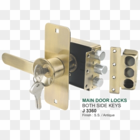 Hardware Door Lock Png, Transparent Png - lock.png