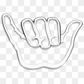 Hang Loose White Png, Transparent Png - hang loose png