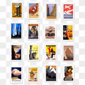 Gems By Julz Free - Vintage Stamps Png Format, Transparent Png - travel stamp png