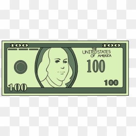 How To Draw Dollar Bill - Draw A 100 Dollar Bill Easy, HD Png Download - 10 dollar bill png