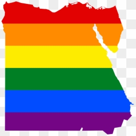 Flag Map Of Egypt, HD Png Download - egypt flag png