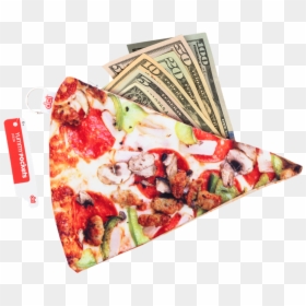 Yummypocket Pizza With Dollar Bills Facing Front - Pizza, HD Png Download - 10 dollar bill png