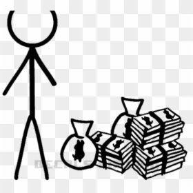Stick Figure Family Pictures - Silhouette Stick Figure Family Money Single, HD Png Download - stick family png