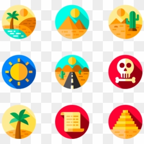 Egypt Icons Free Desert - Safety Icons Vector Png, Transparent Png - egypt flag png