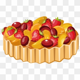 Transparent Fruitcake Clipart - Tarta De Frutas Png, Png Download - cake vector png