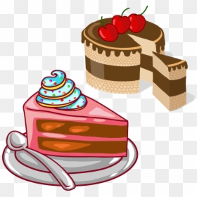 Houseflies On Street Food Cartoon, HD Png Download - cake vector png