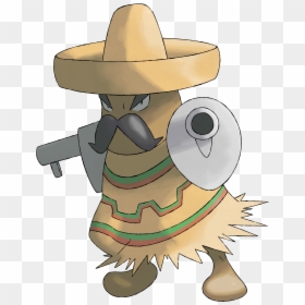 Pokémon Clover - Cartoon, HD Png Download - mexican poncho png