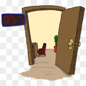 Open Doors Clipart - Cartoon, HD Png Download - door clipart png