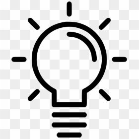 Free Idea Download And - Lamp Icon Png, Transparent Png - light bulb outline png