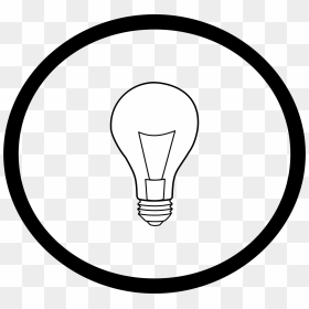 How To Set Use Light Bulb In Circle Svg Vector - Arcade Belt Logo Png, Transparent Png - light bulb outline png
