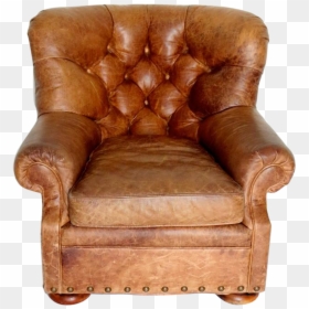 Club Chair, HD Png Download - leather texture png